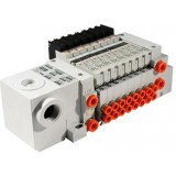 SMC solenoid valve 4 & 5 Port VQ VV5Q11-T,1000 Series, Base Mounted Manifold, Plug-in Type, Terminal Box